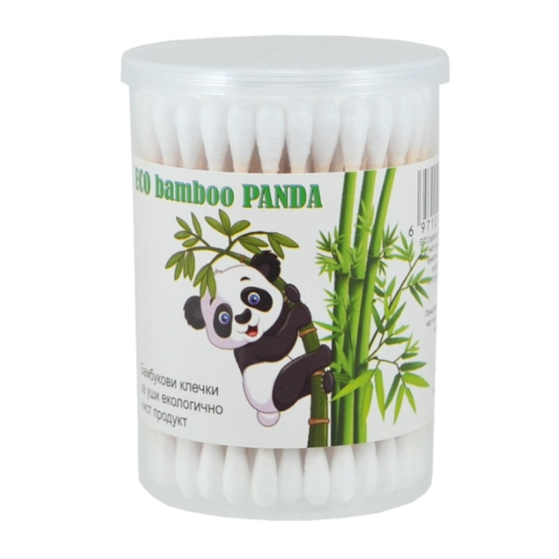 PANDA БАМБУК КУТИЯ КЛЕЧКИ ЗА УШИ 100 бр.