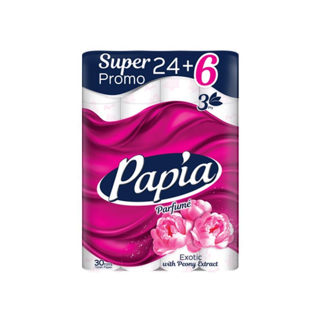 PAPIA ТОАЛЕТНА ХАРТИЯ 24+6 бр.