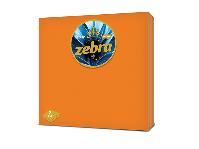 ZEBRA ОРАНЖЕВИ САЛФЕТКИ 35 бр.