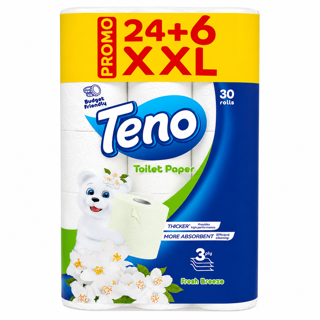 TENO FRESH BREEZE ТОАЛЕТНА ХАРТИЯ 30 бр./ опак.