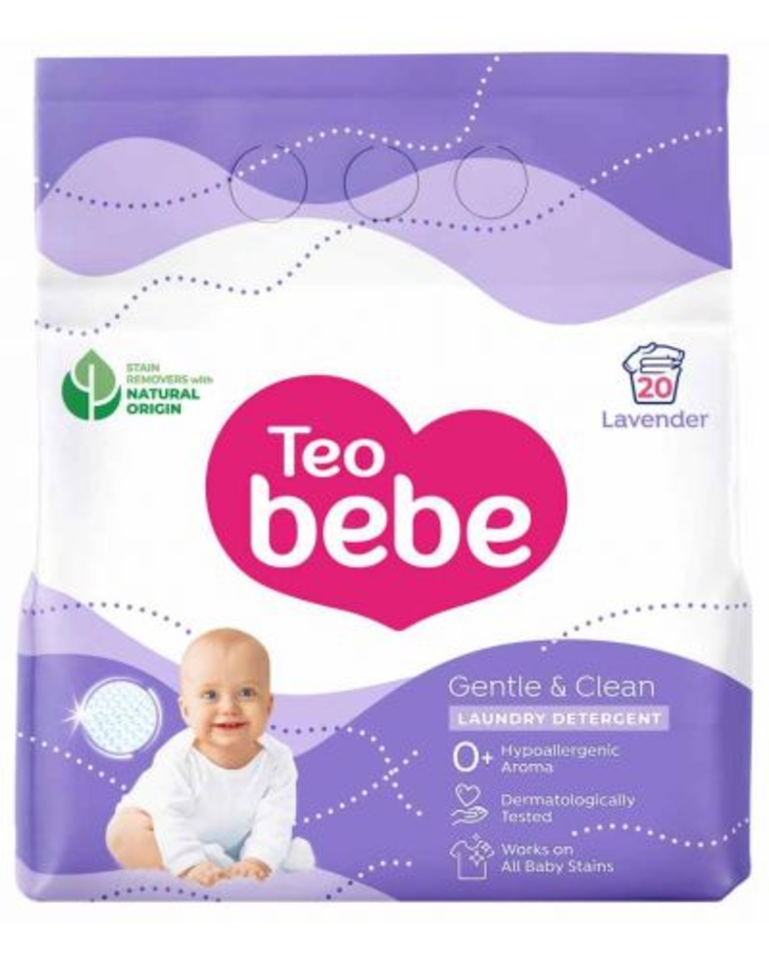 TEO BEBE LAVANDER ПРАХ ЗА ПРАНЕ 1300 мл.