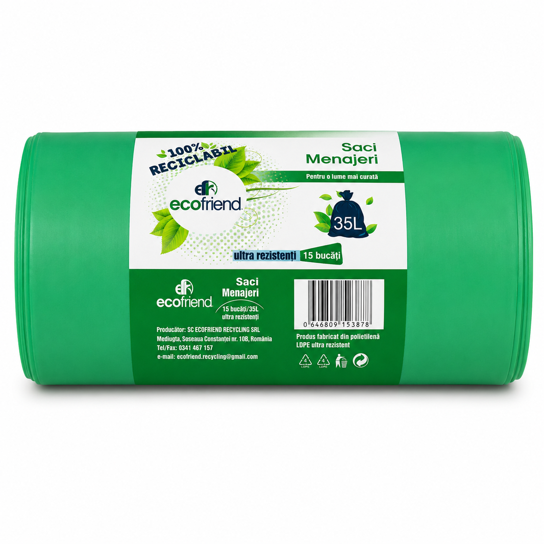 SC ECOFRIEND ТОРБИ ЗА СМЕТ 35 л. 15 бр. / опак.