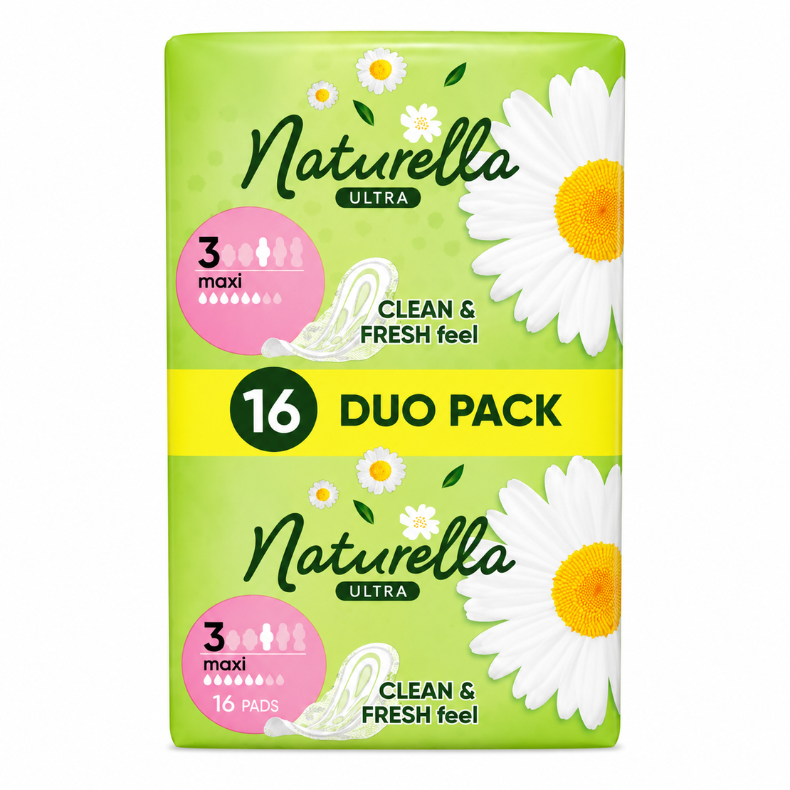 NATURELLA ULTRA MAXI DUO PACK ДАМСКИ ПРЕВРЪЗКИ 16 бр. / опак.