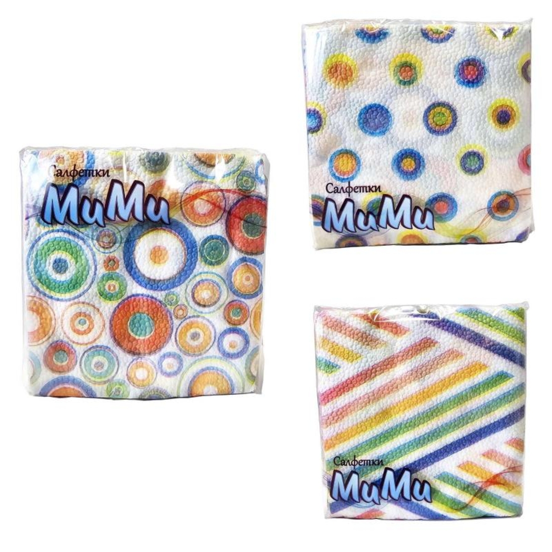 МИМИ САЛФЕТКИ ЦВЕТНИ 50 бр./опак.