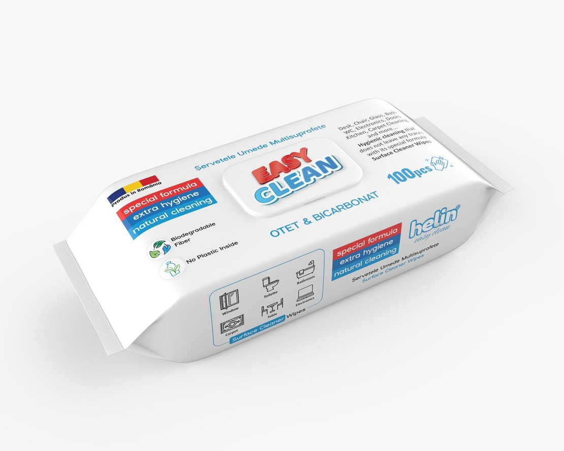 HELIN EASY CLEAN ДОМАКИНСКИ МОКРИ КЪРПИ 100 бр.