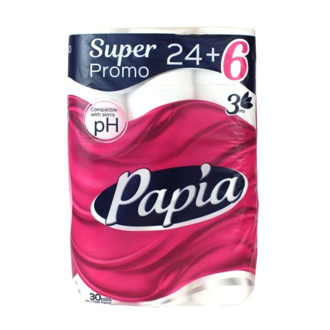 PAPIA ТОАЛЕТНА ХАРТИЯ 24+6 бр.