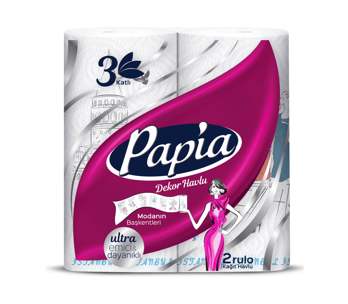 PAPIA DECOR КУХНЕНСКА ХАРТИЯ 2 пласта 2 бр./опак.