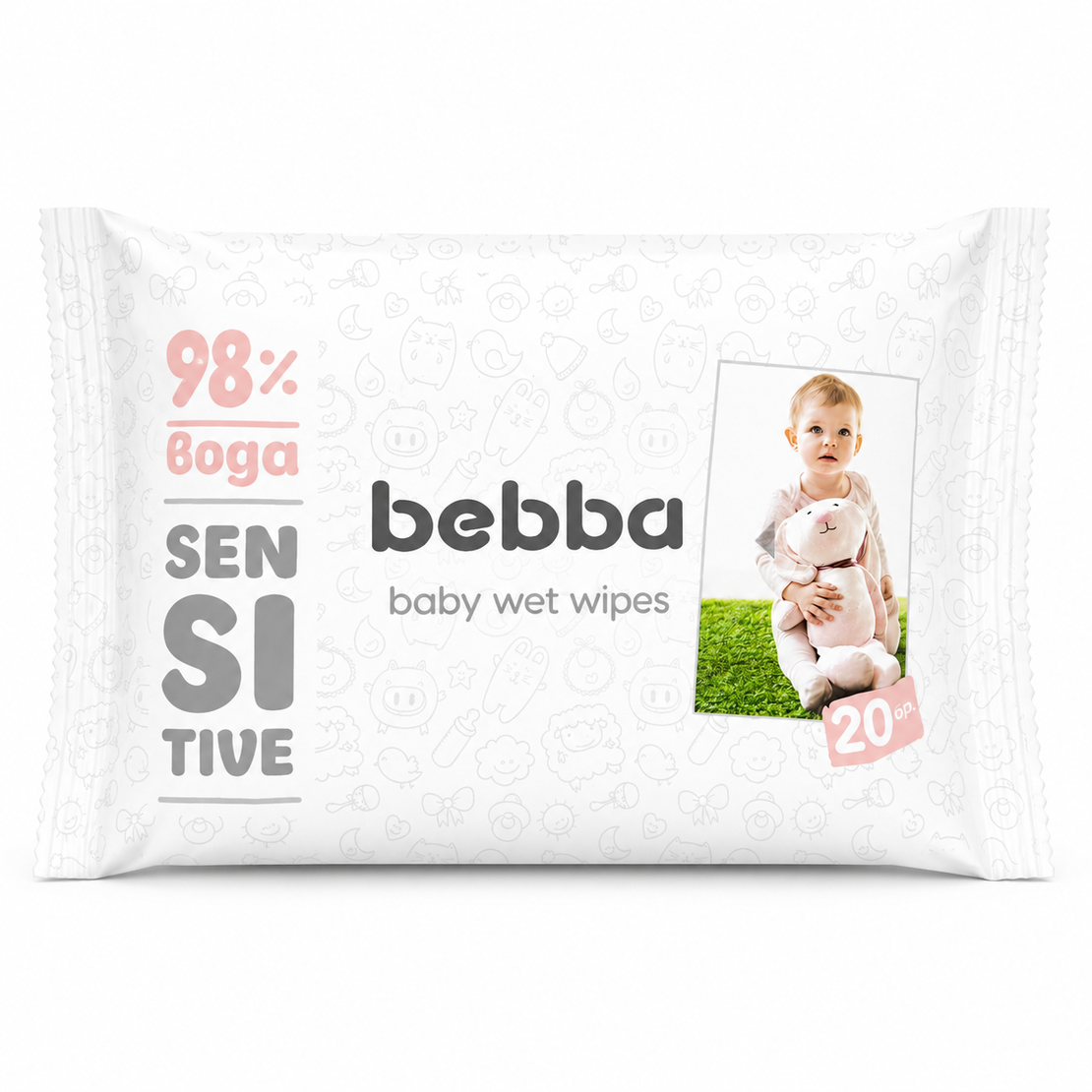 SILKLINE BEBBA SENSITIVE МОКРИ КЪРПИ 20 бр. / опак.