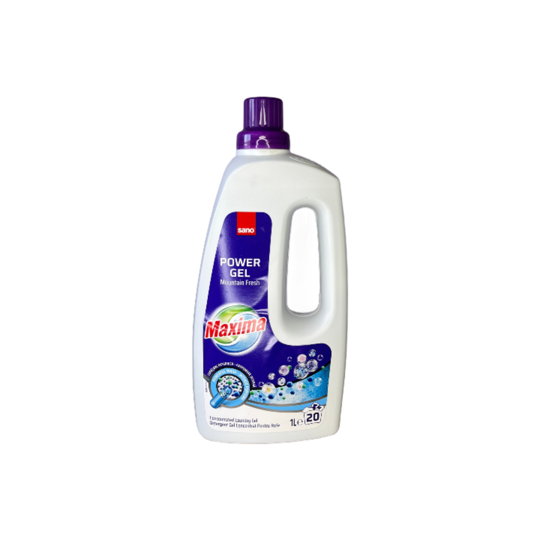 SANO MAXIMA MOUNTAIN FRESH ТЕЧЕН ПЕРИЛЕН ПРЕПАРАТ ЗА БЕЛИ И ЦВЕТНИ ТЪКАНИ 1000 мл.