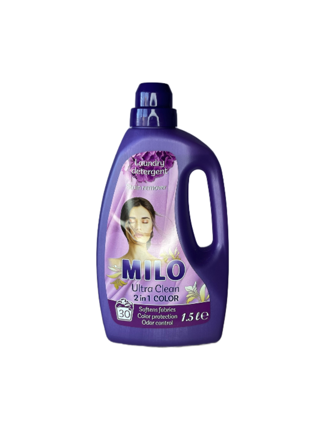 MILO ULTRA CLEAN 2 IN 1 ТЕЧЕН ПЕРИЛЕН ПРЕПАРАT ЗА БЕЛИ И ЦВЕТНИ ТЪКАНИ С ОМЕКОТИТЕЛ 1500 мл.