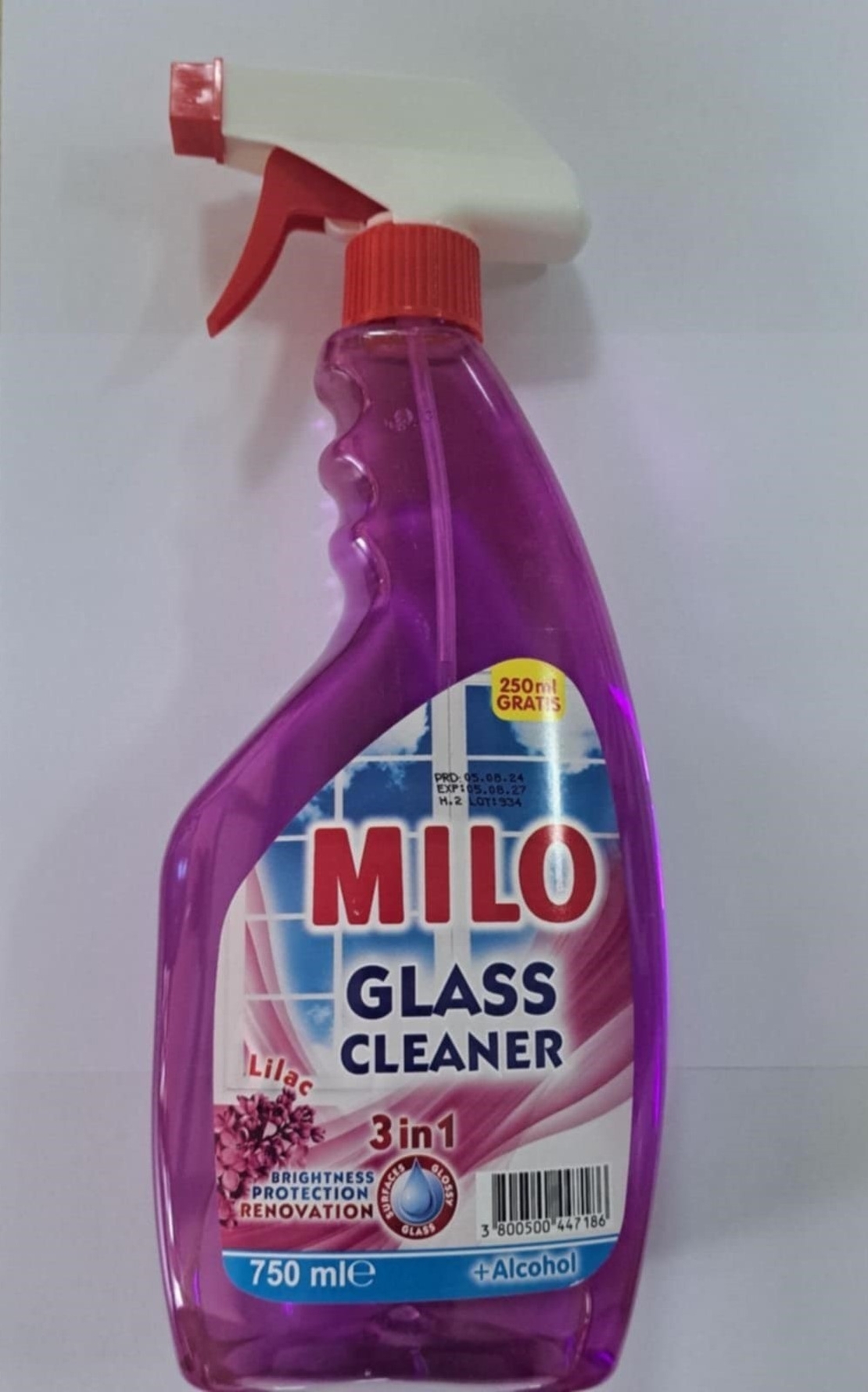 MILO LILAC ПРЕПАРАТ ЗА ПРОЗОРЦИ 750 мл.