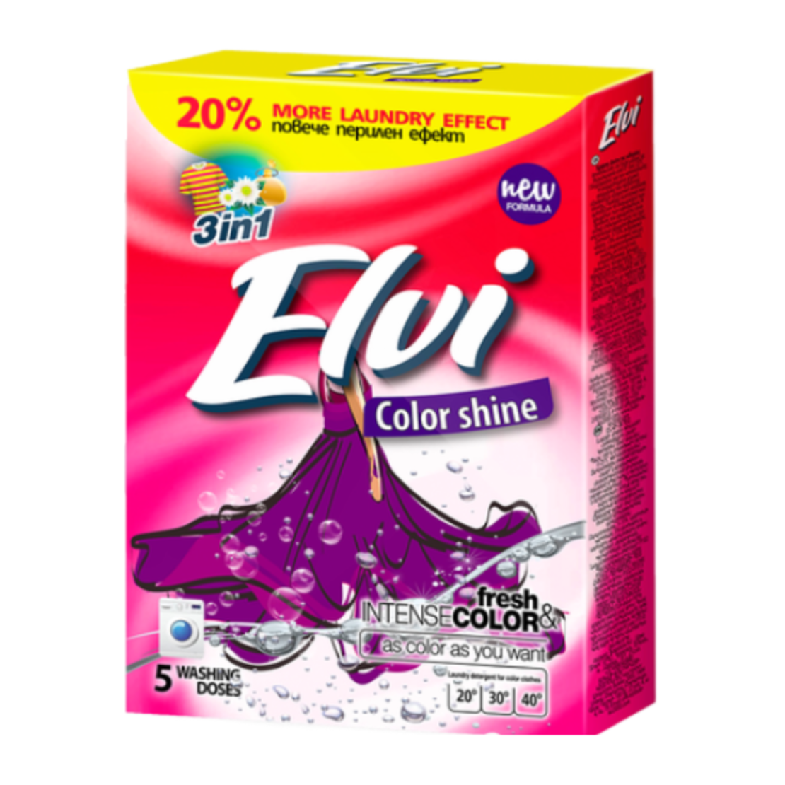 ELVI COLOUR SHINE ПРАХ ЗА ПРАНЕ 400 гр.