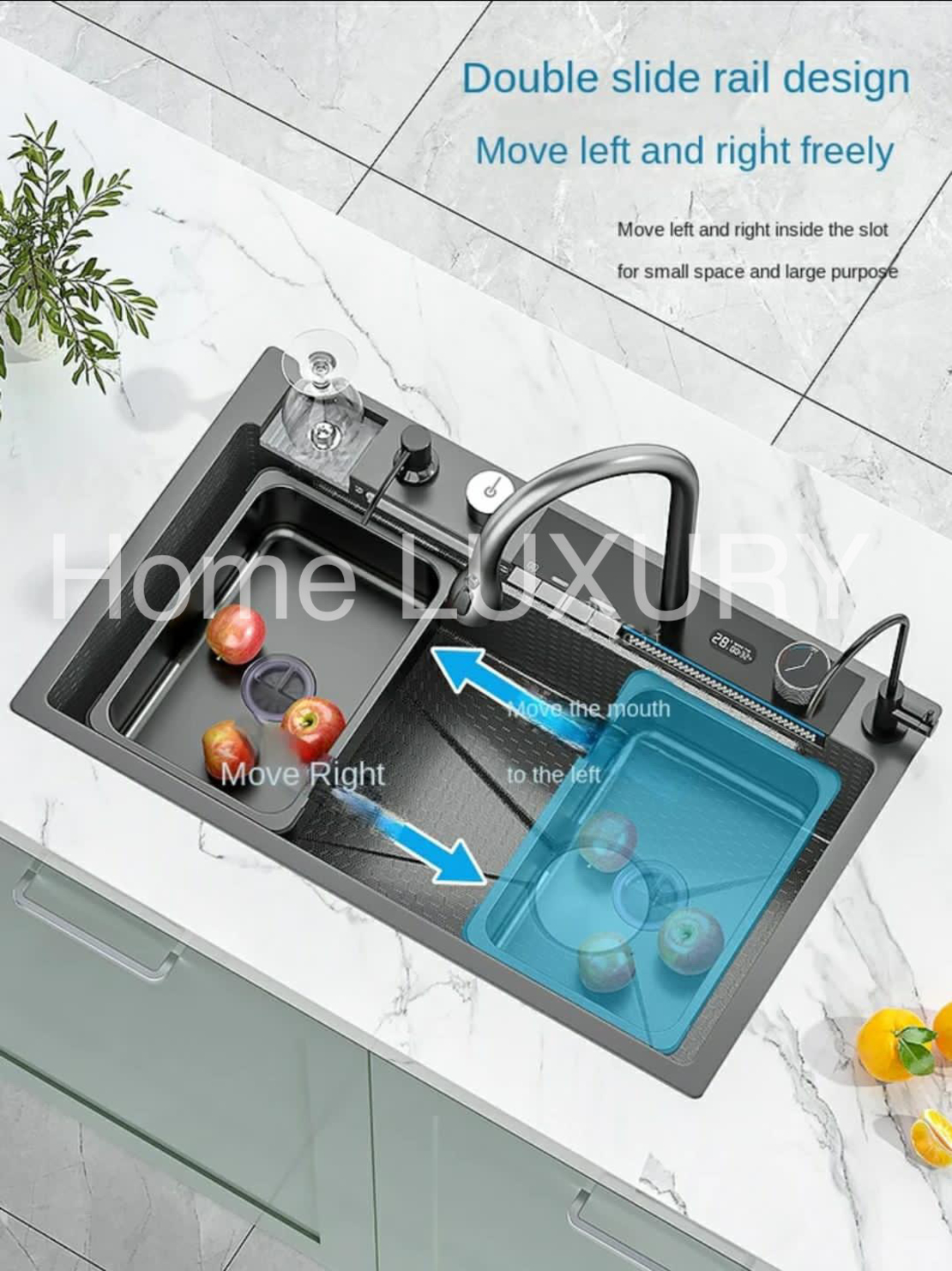 Новата Mултифункционална кухненска мивкa 80x45x22
