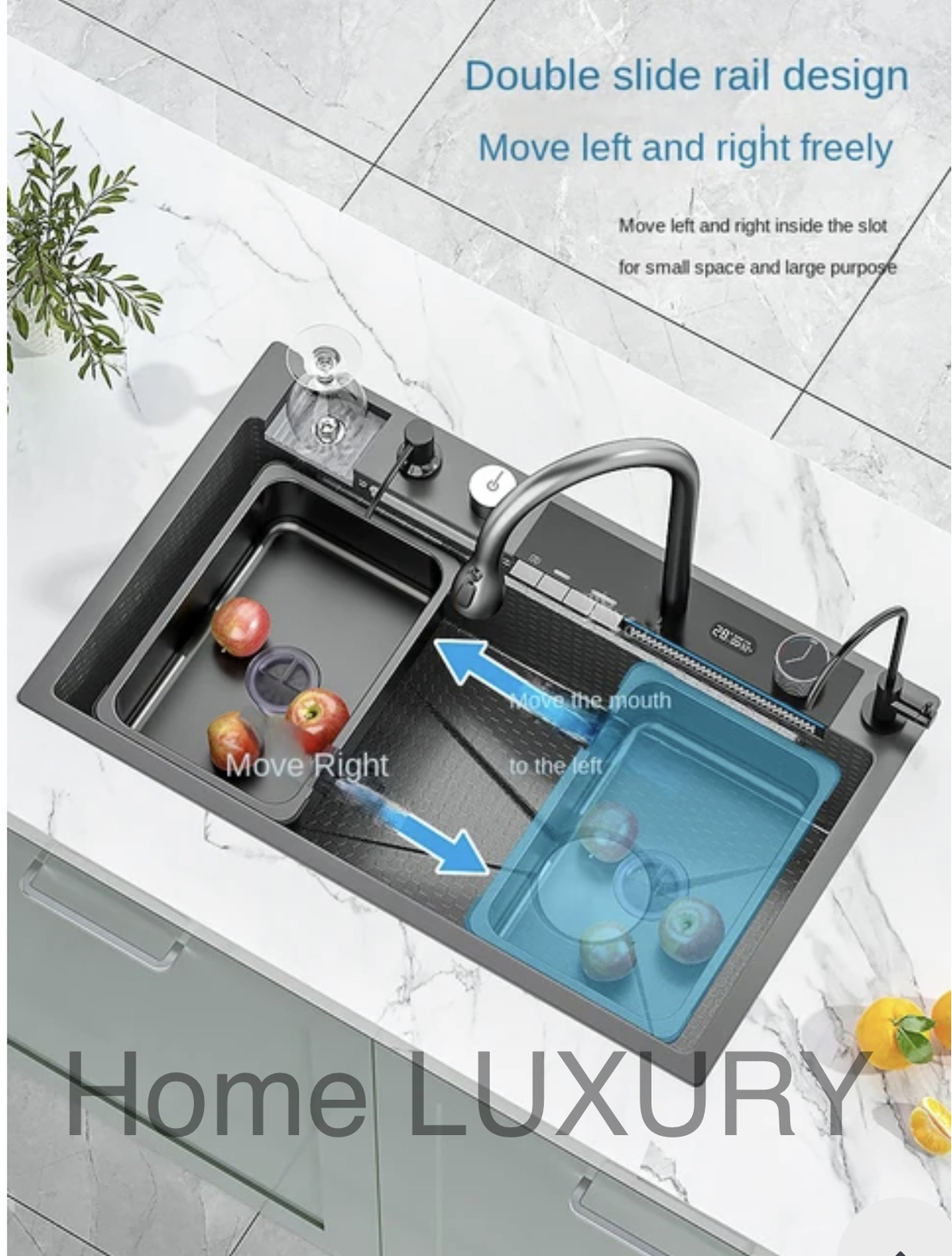 Новата мултифункционална кухненска мивкa 75x45x22