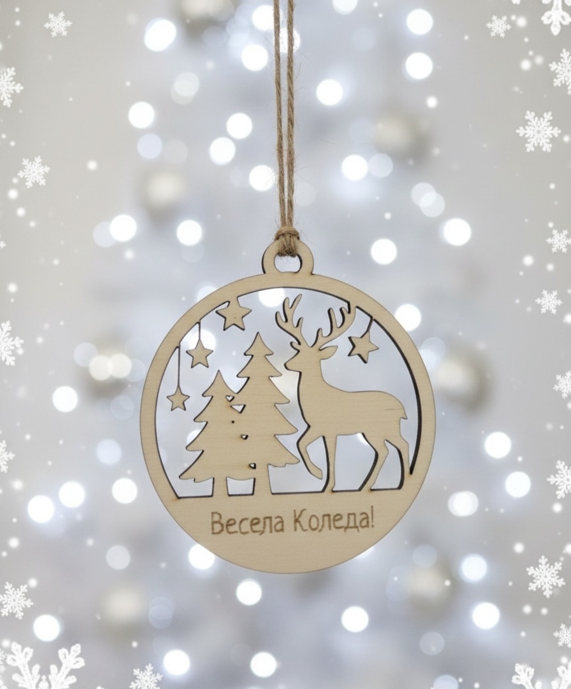 Коледна декорация,, Зимна картина