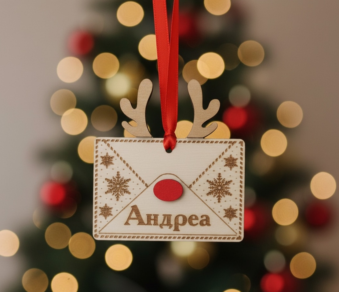 Коледно писмо с име