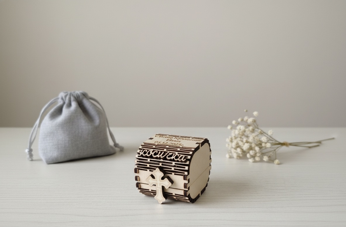 Кутийка за кръстче и косичка