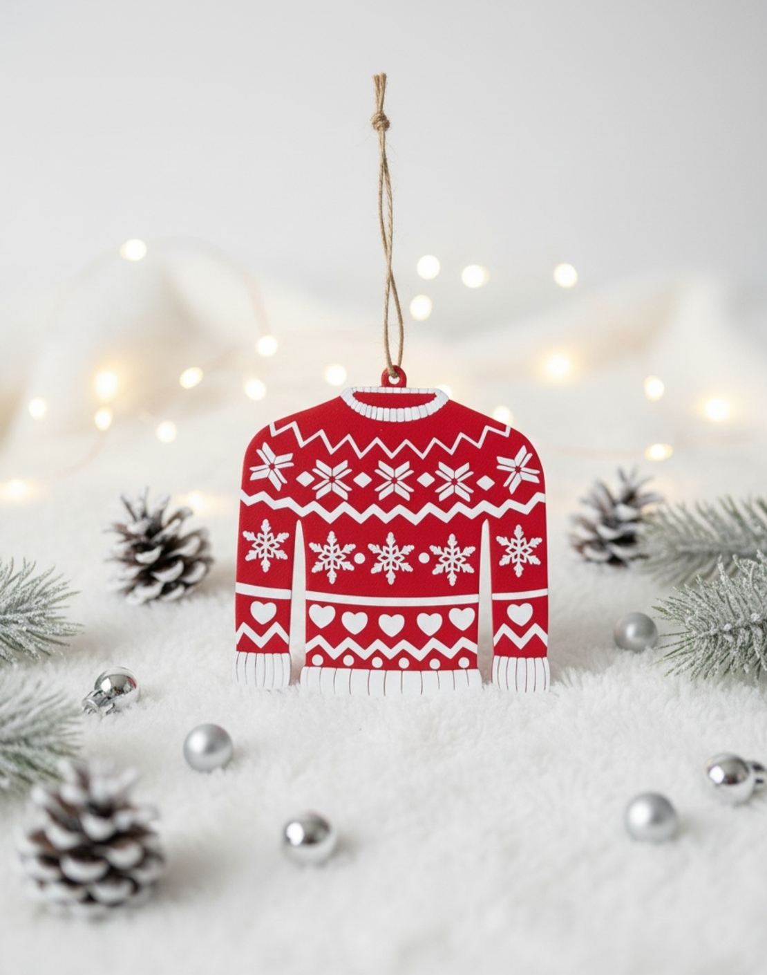 3D Коледен,, пуловер