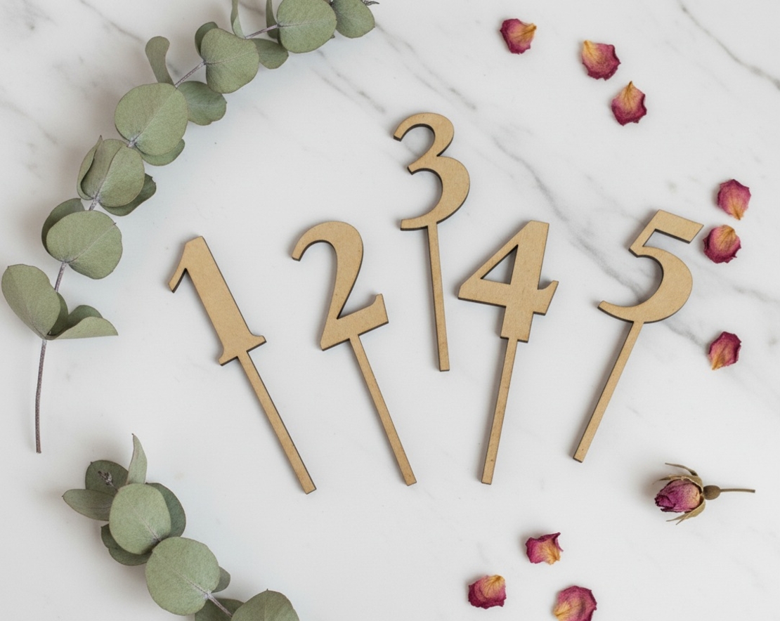 Топер с цифра