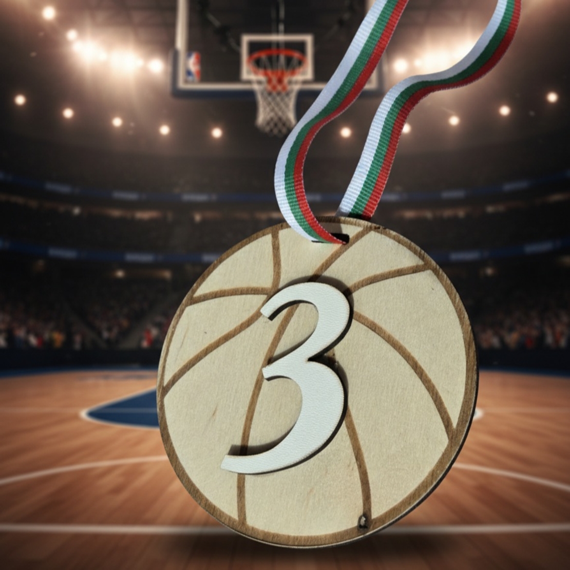 Дървен медал,, Баскетболна топка