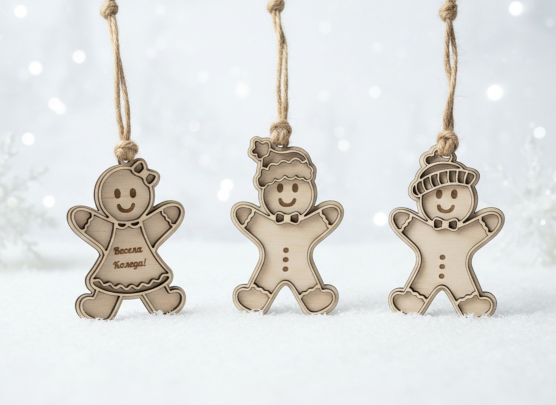 Джинджифилени човечета от дърво