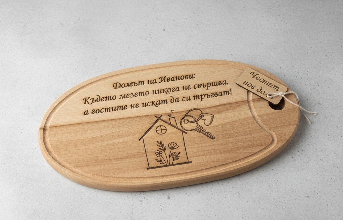 Дъска за мезета,, Нов дом