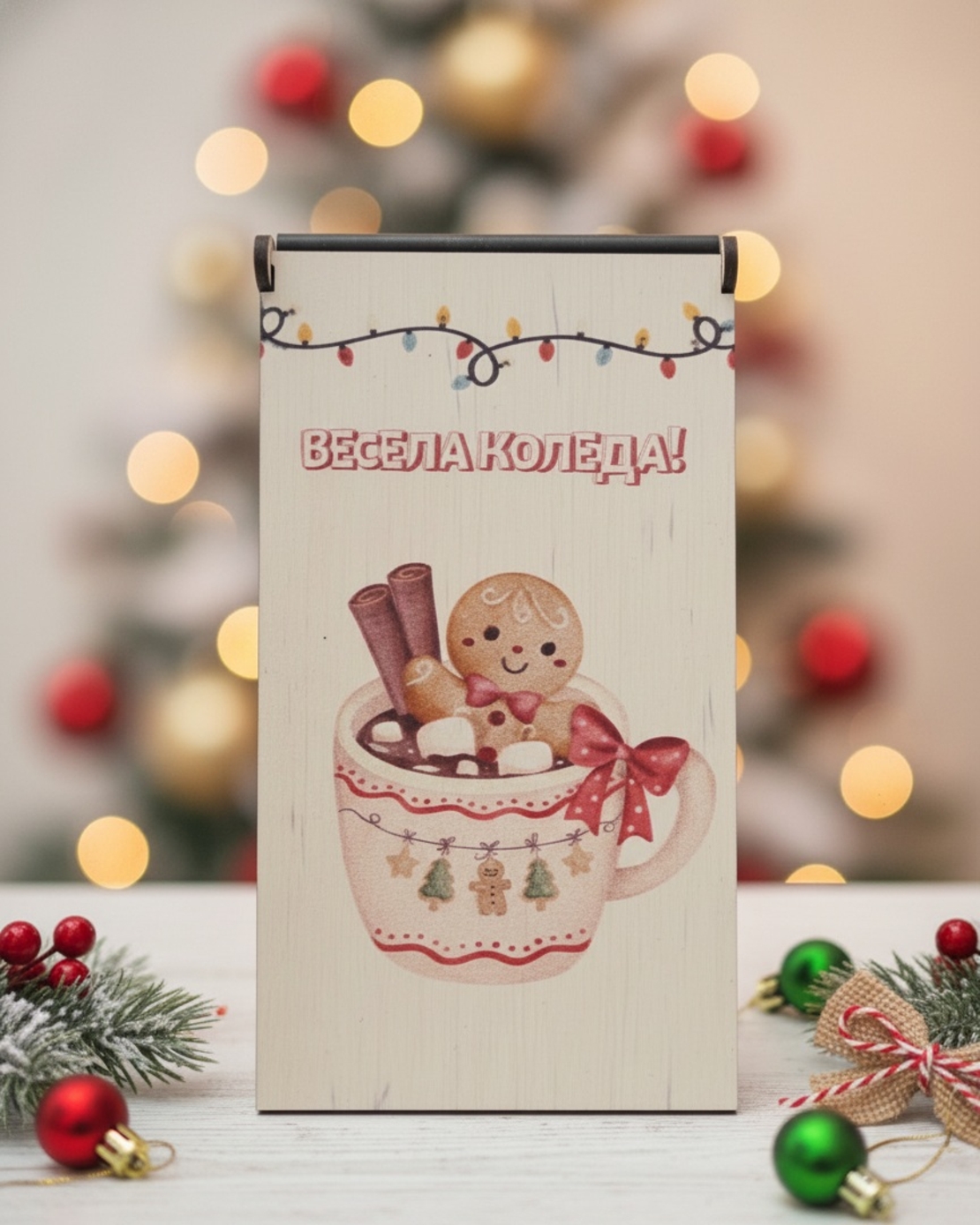 Коледна картичка за пари