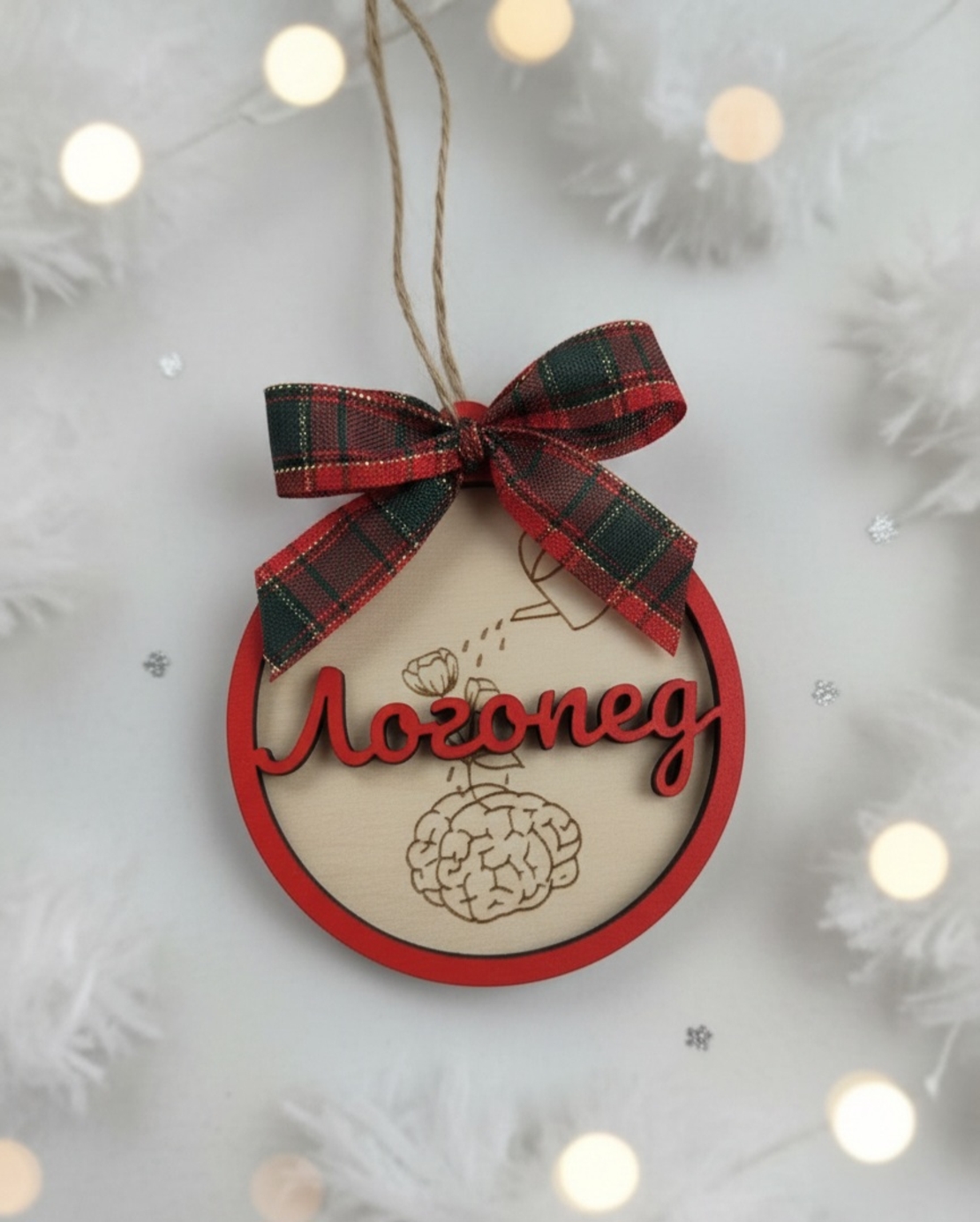 Дървена топка за логопед