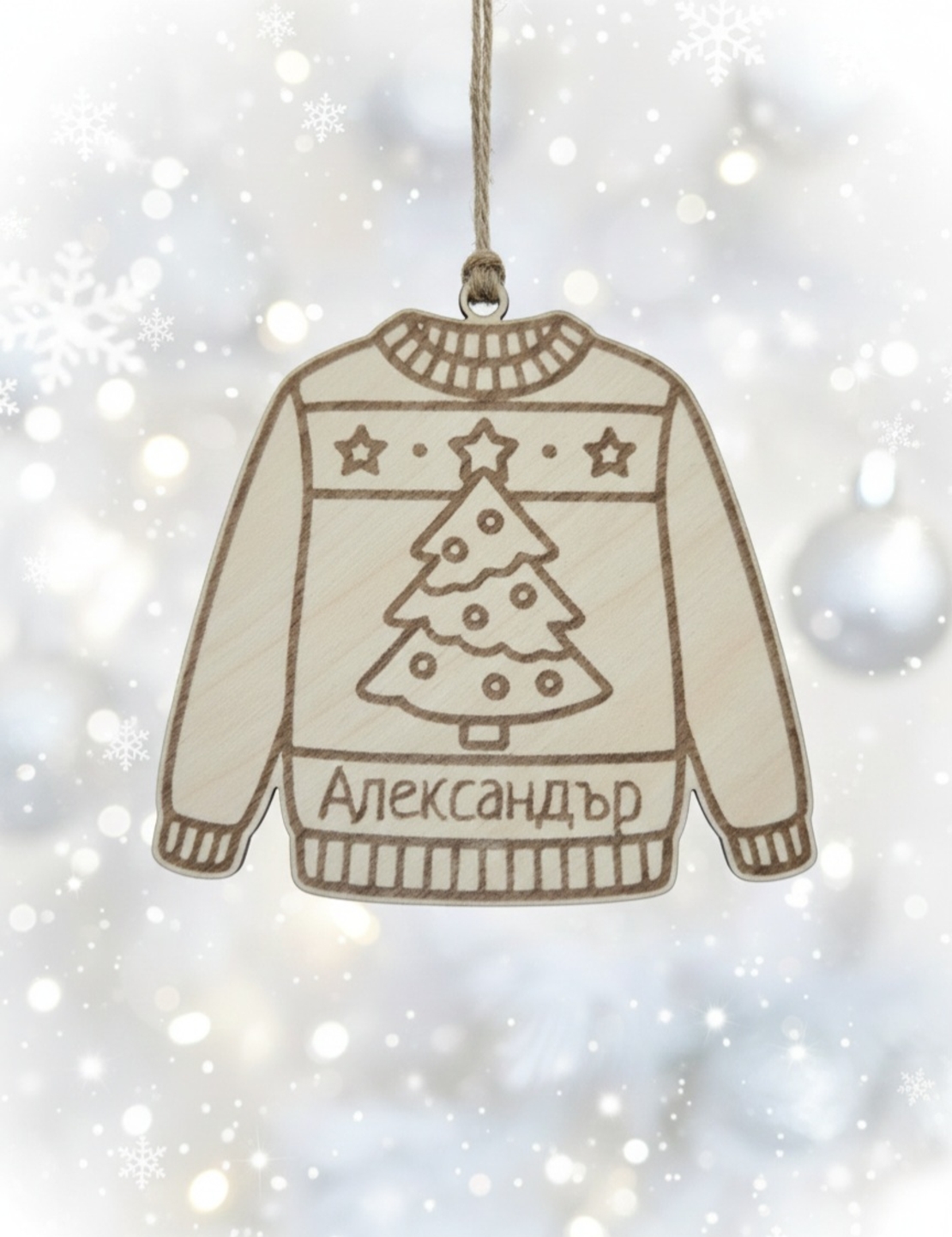 Коледен блузка с елха