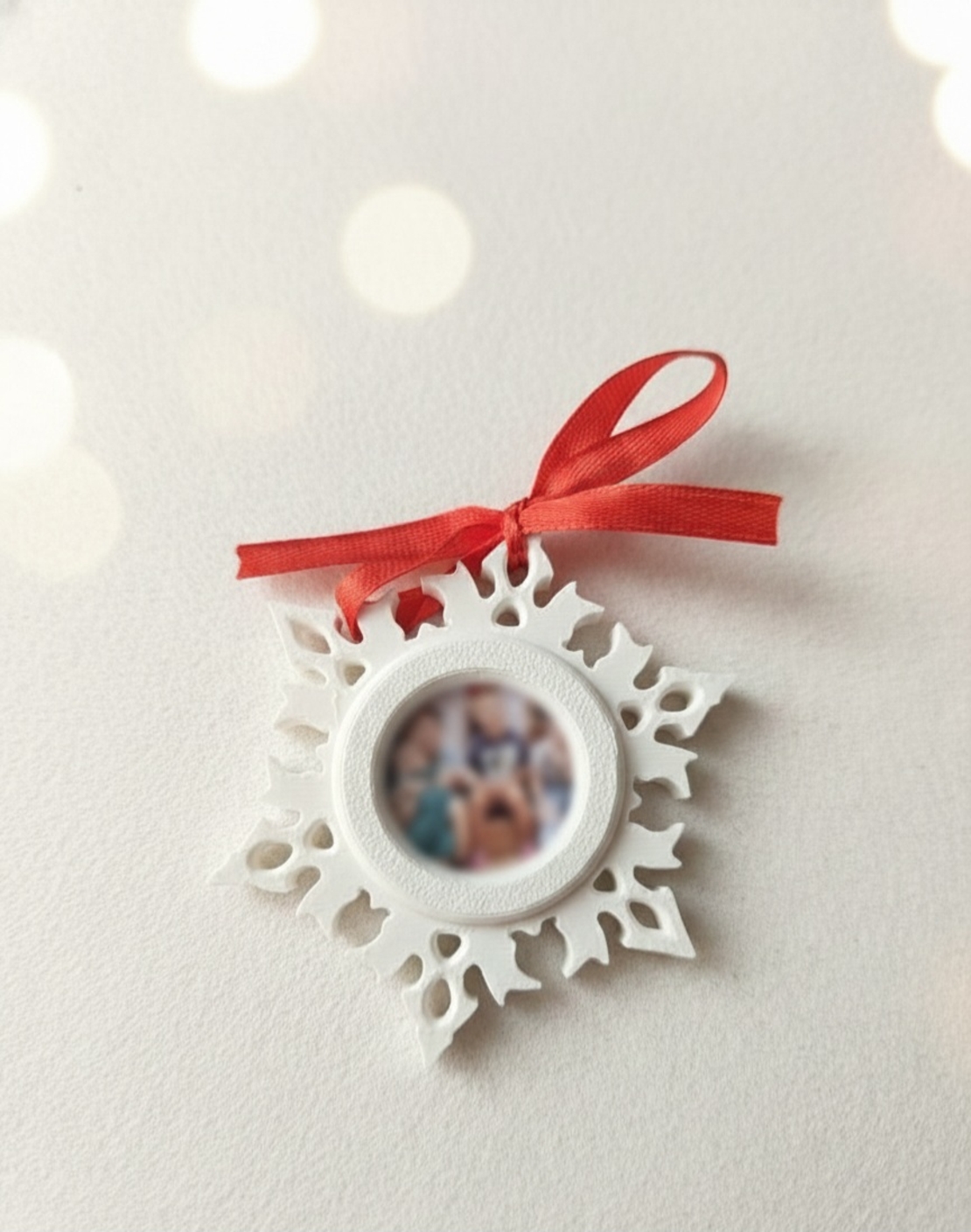 Мини снежинка с мини снимка