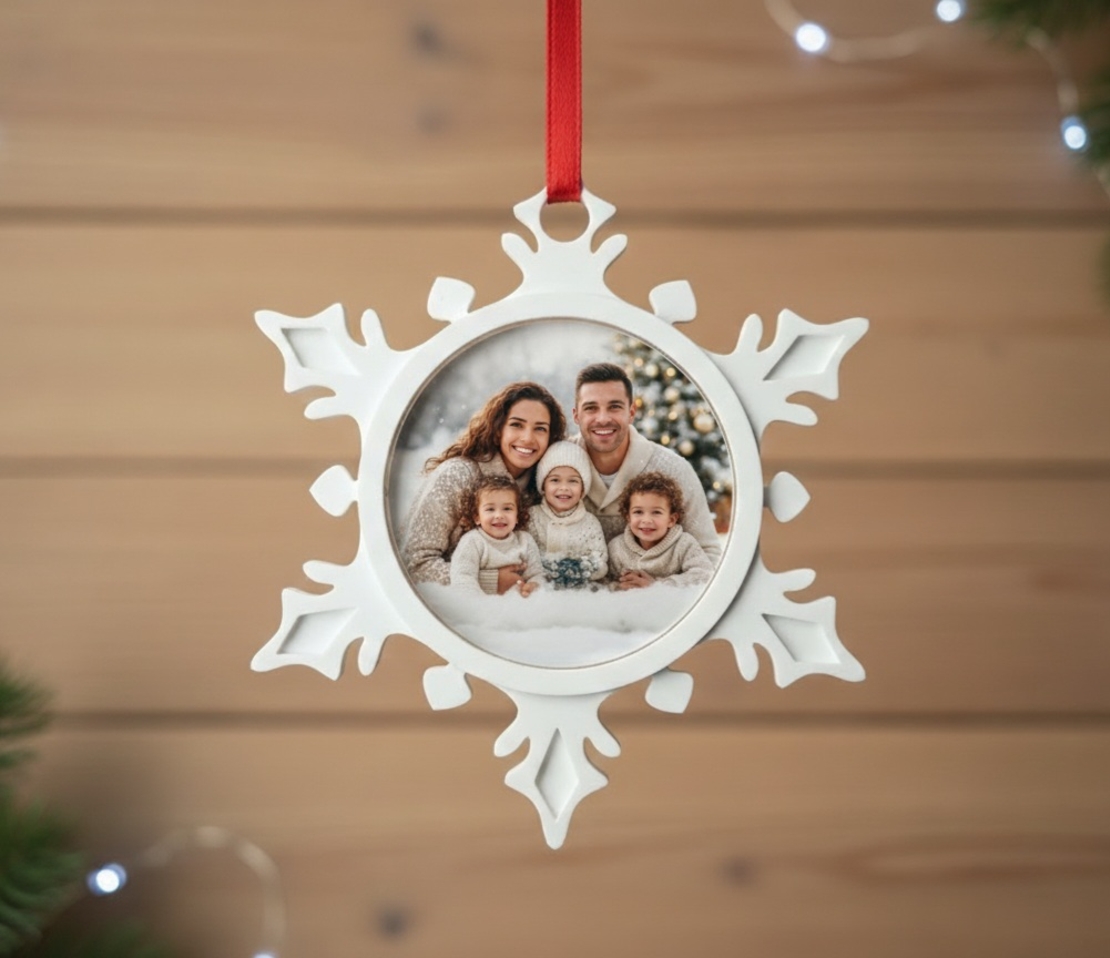 Снежинка със снимка