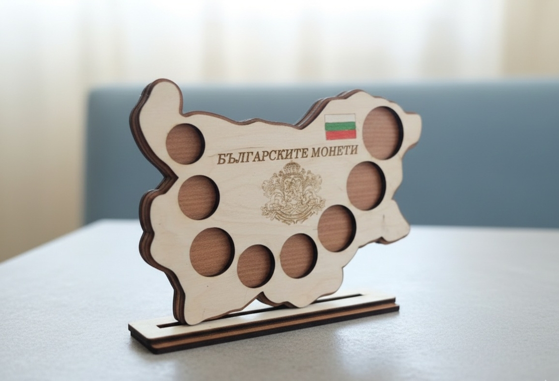 Карта на България за Българските монети