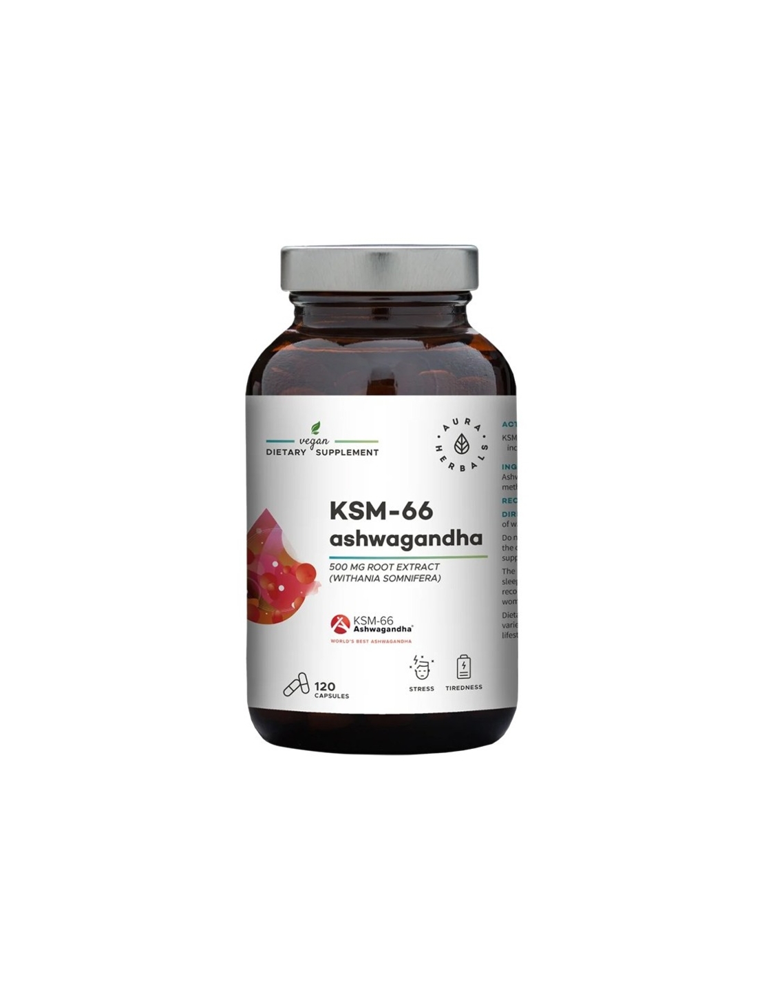 Стрес и добро настроение Ашваганда (KSM-66) 200 mg х 120 капсули