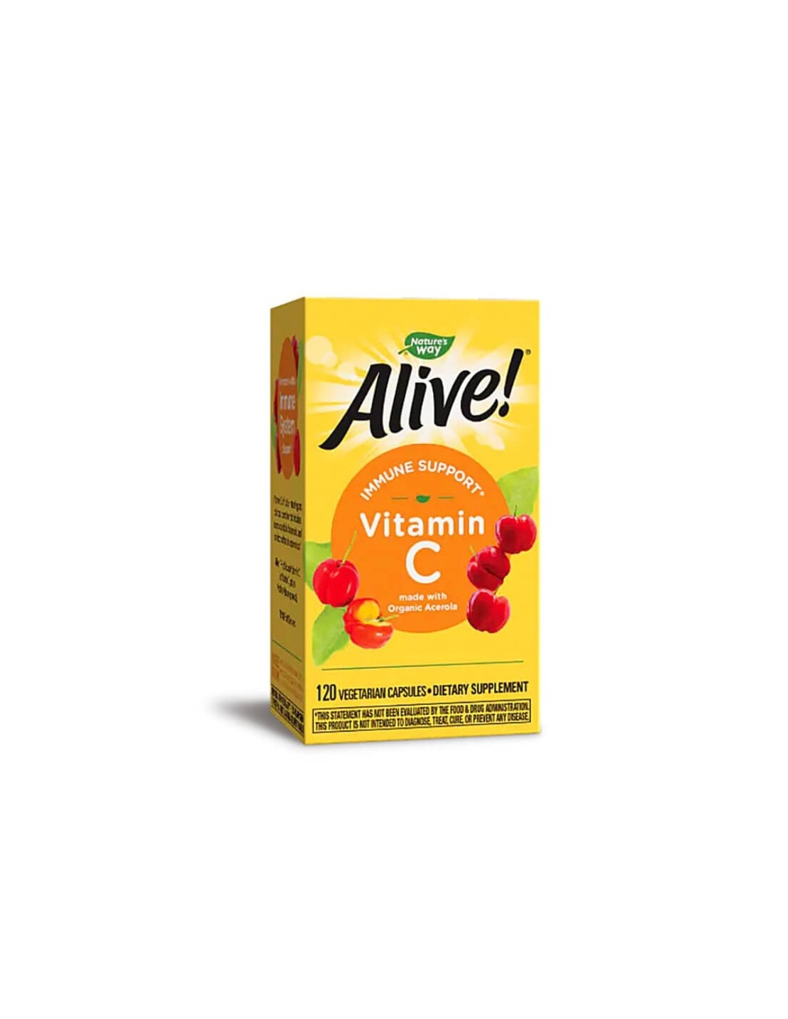 Витамин С от ацерола organic Алайв Alive! Vitamin C Immune Support 120 капсули