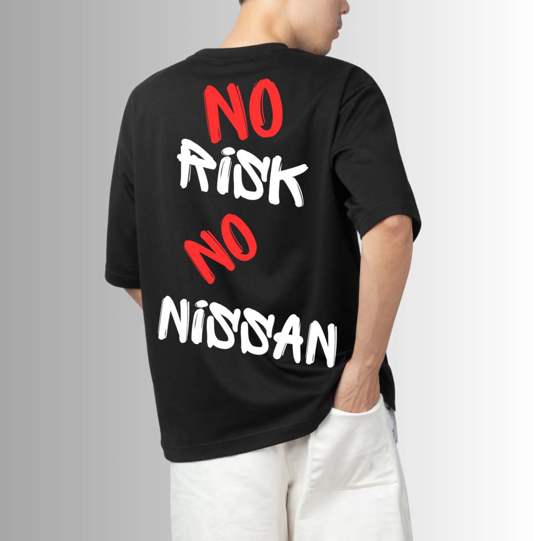 Тениска ,,No risk no Nissan ''