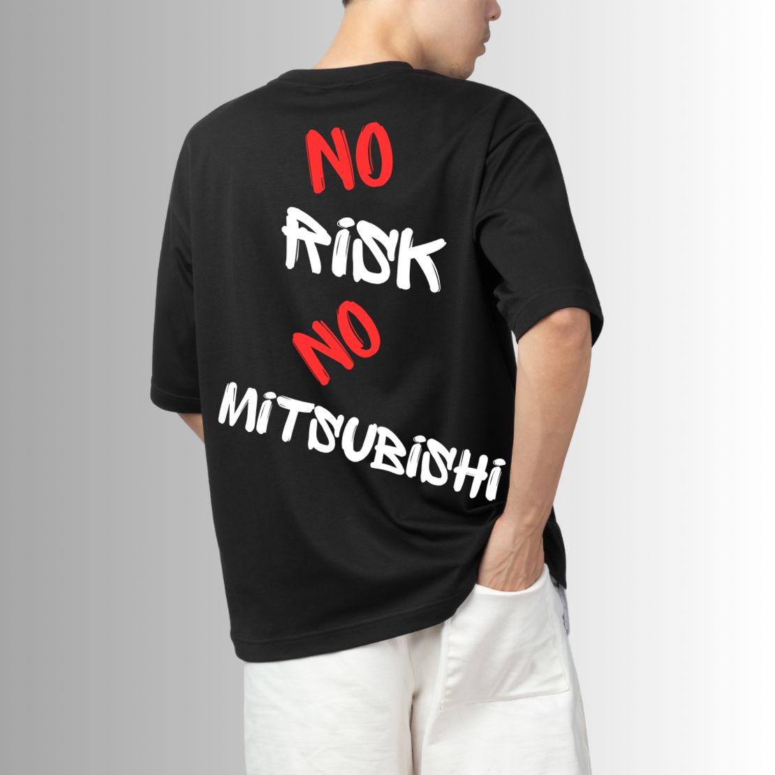 Тениска ,,No risk no Mitsubishi''