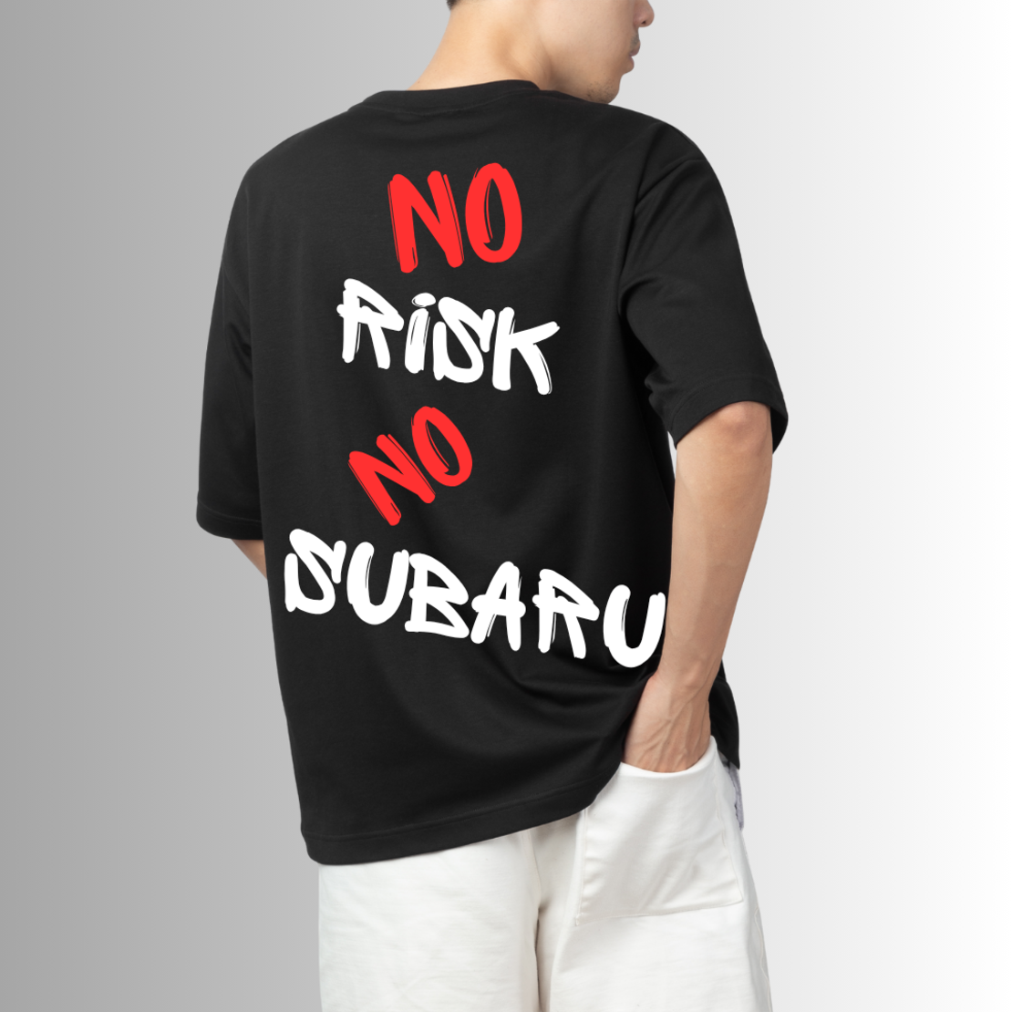 Тениска ,,No risk no Subaru ''