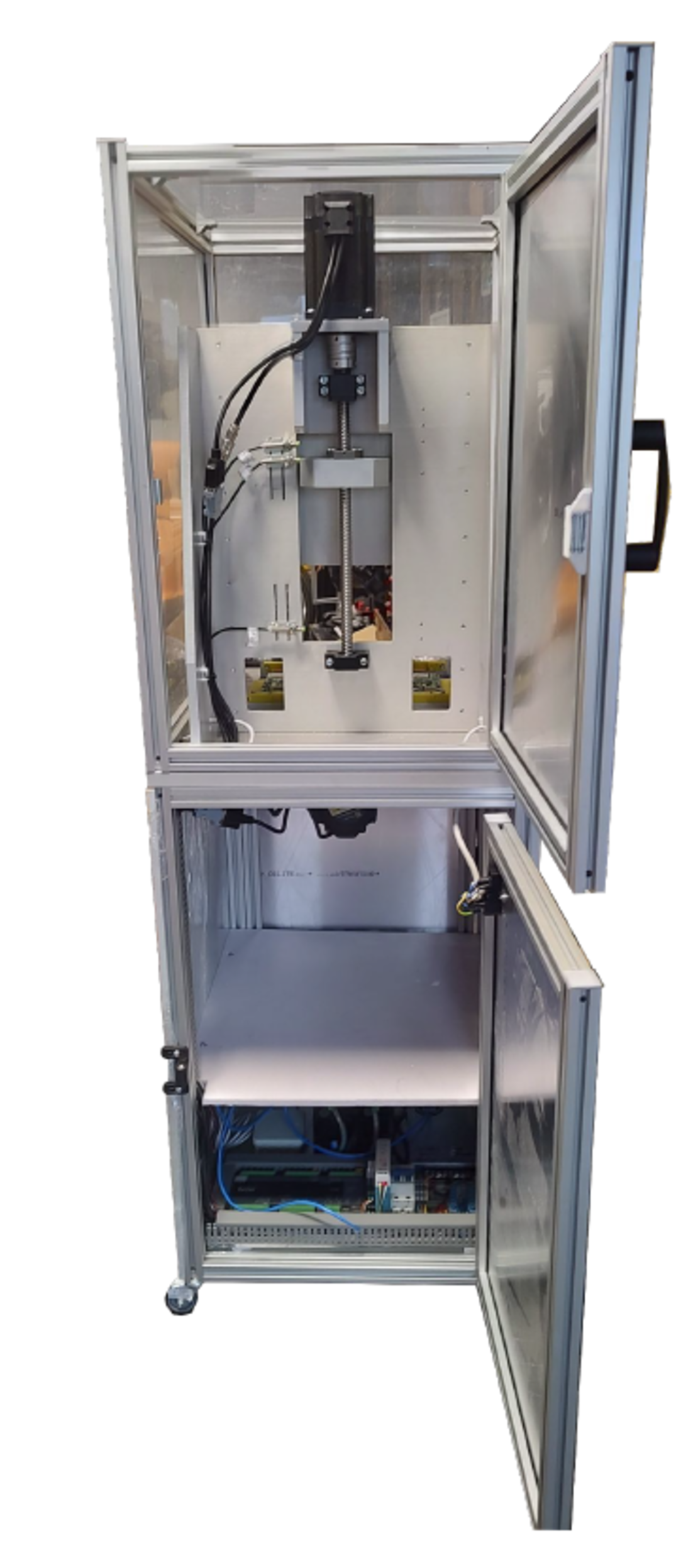 Cabinet for automated electronic PCBA tester