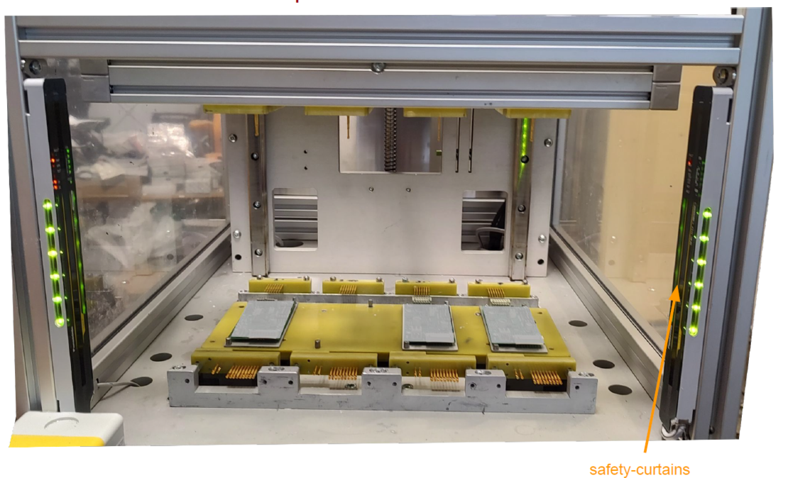 Cabinet for automated electronic PCBA tester