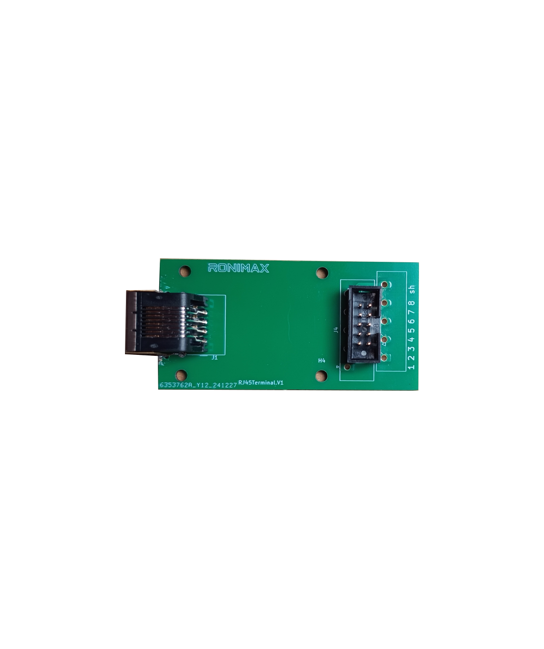 RJ45 to ribbon-flat cable 10 position