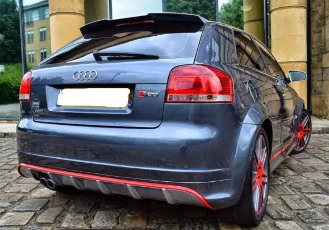 Спойлер антикрило за Audi A3 8P (2003-2012) S3 Design с 3 врати - черен гланц