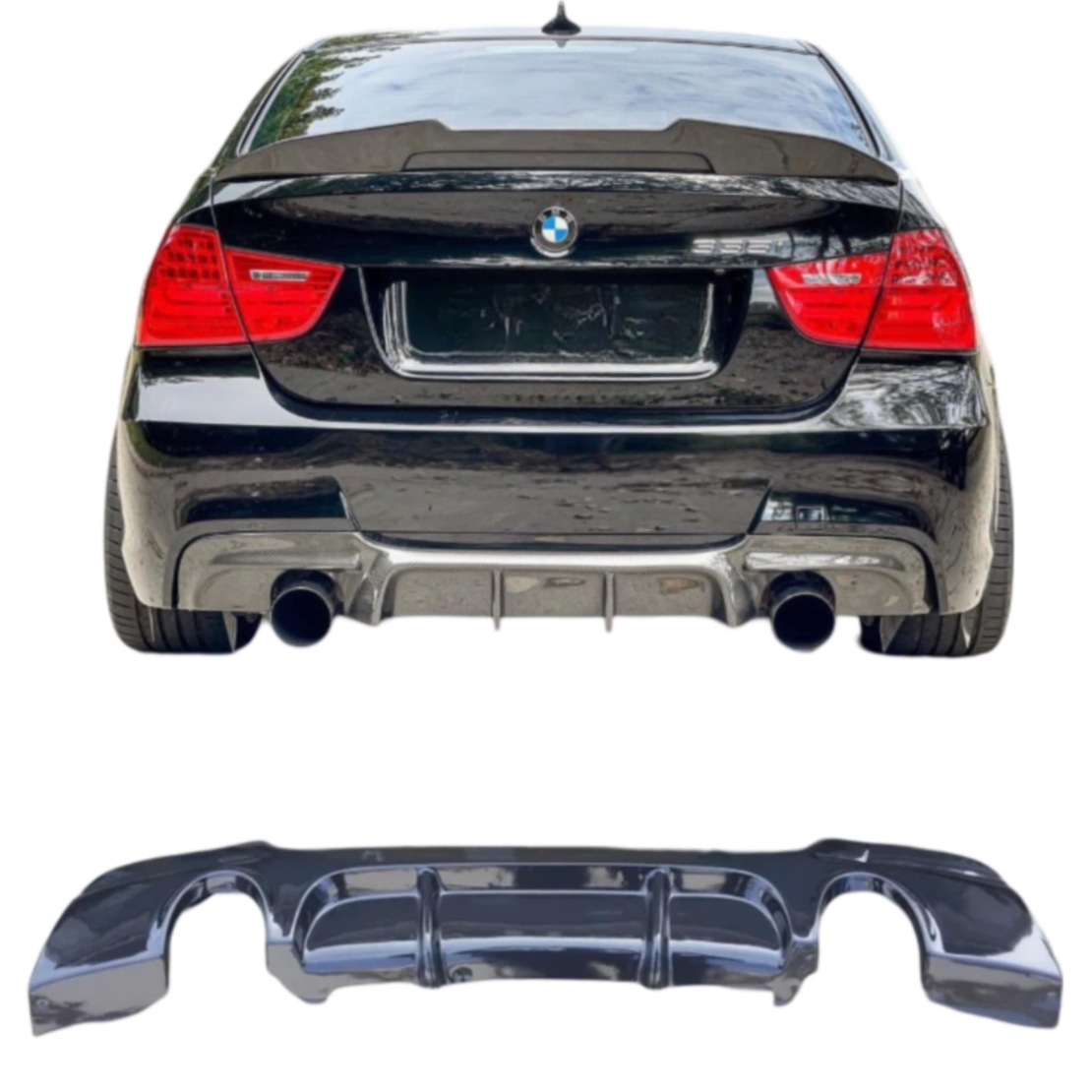 Двоен Дифузьор за BMW E90 E91