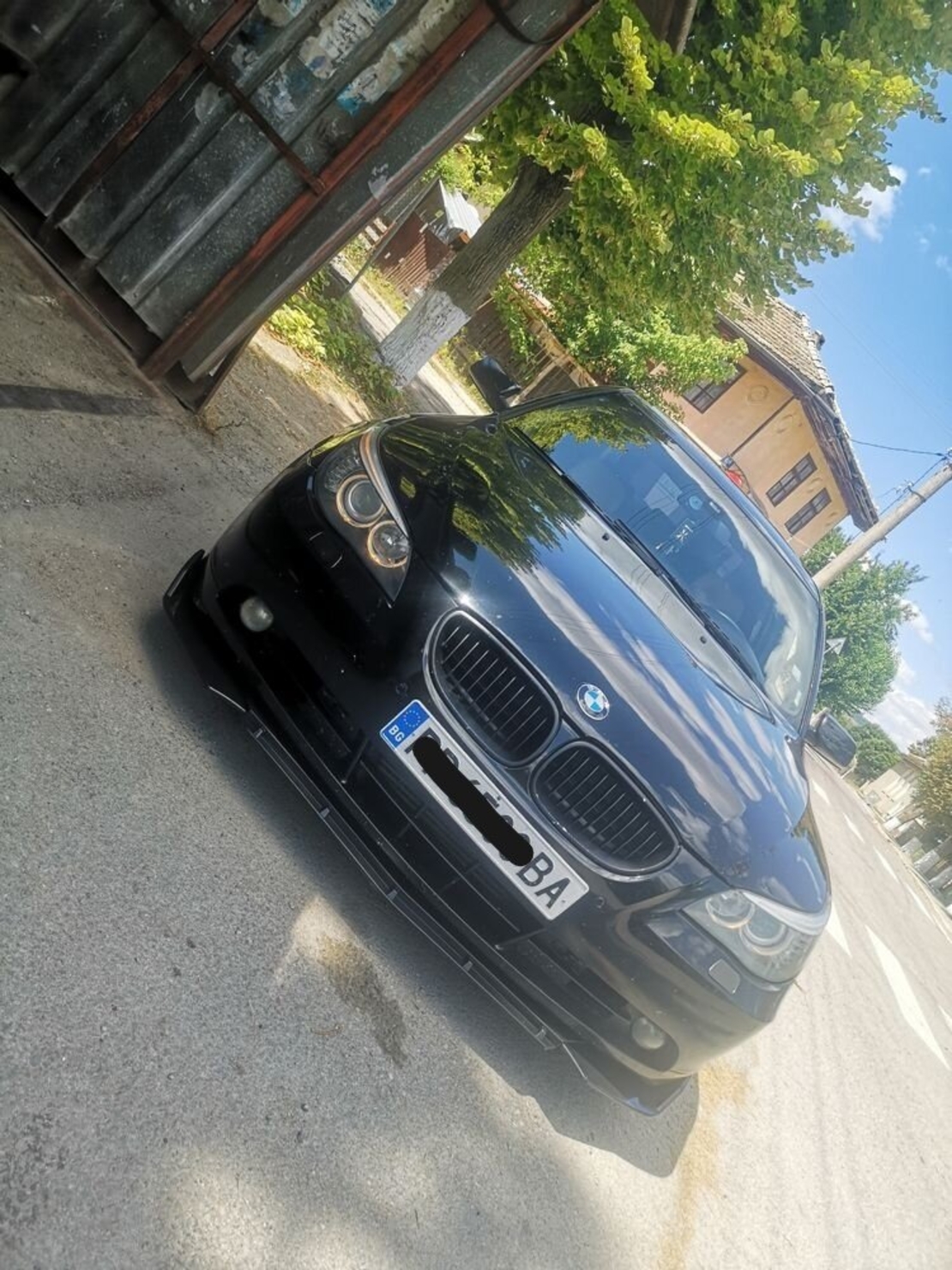 Преден Лип Спойлер Обикновенна броня за BMW E60 E61