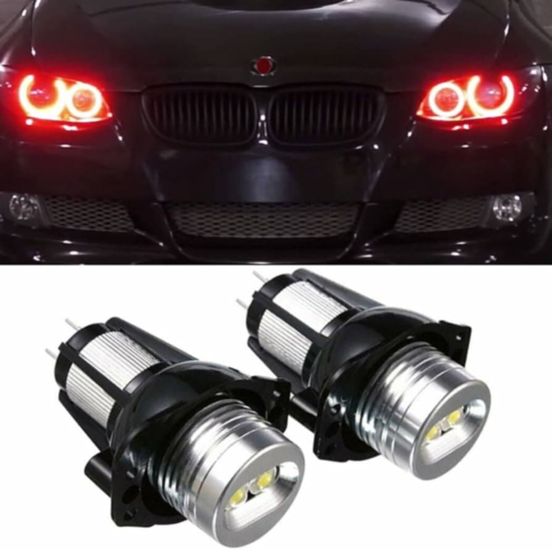 Червени крушки за ангелски очи за BMW E90 E91