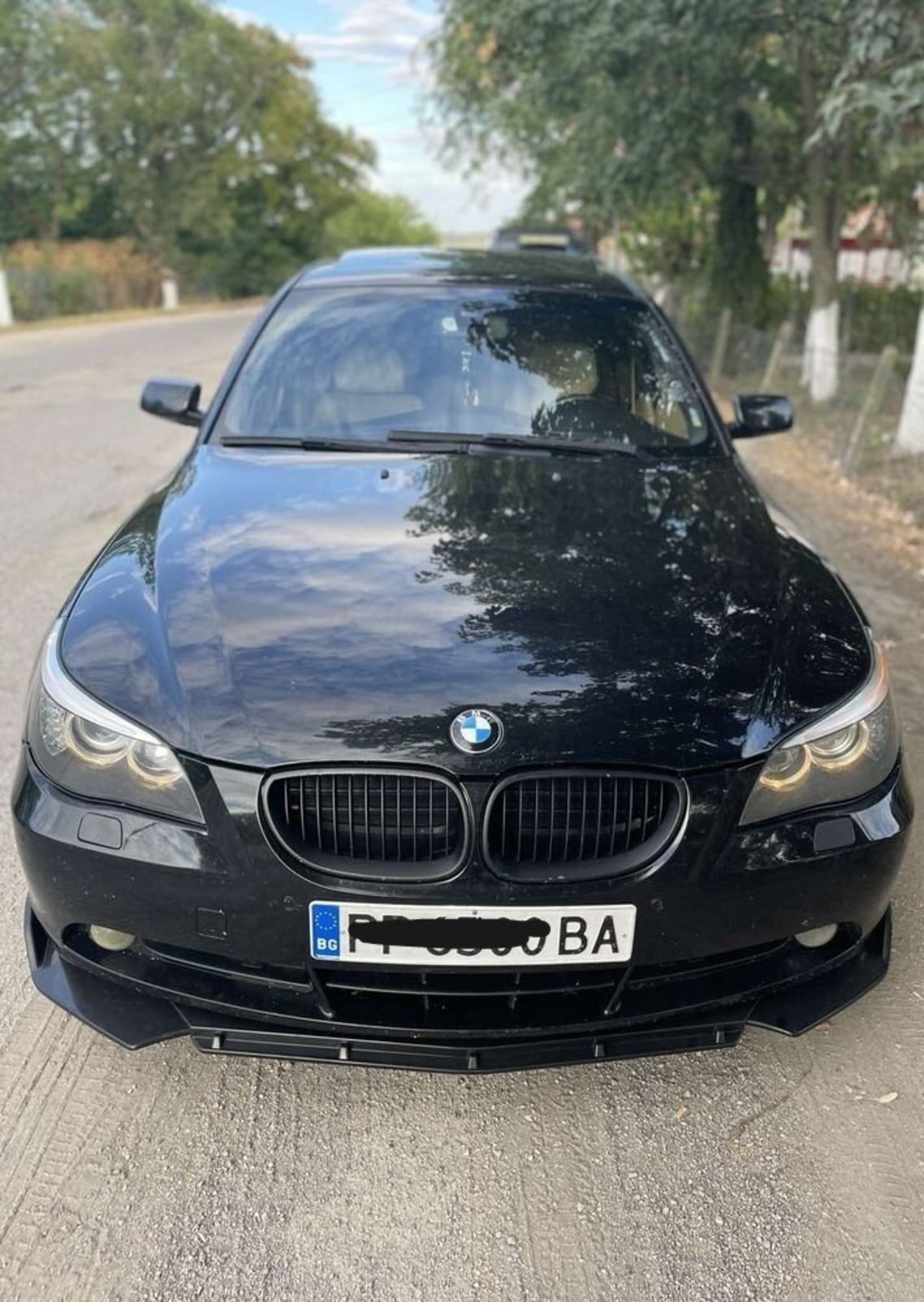 Преден Лип Спойлер Обикновенна броня за BMW E60 E61