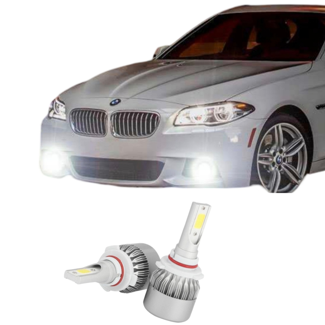 Бели крушки за халогените за BMW F10 F11