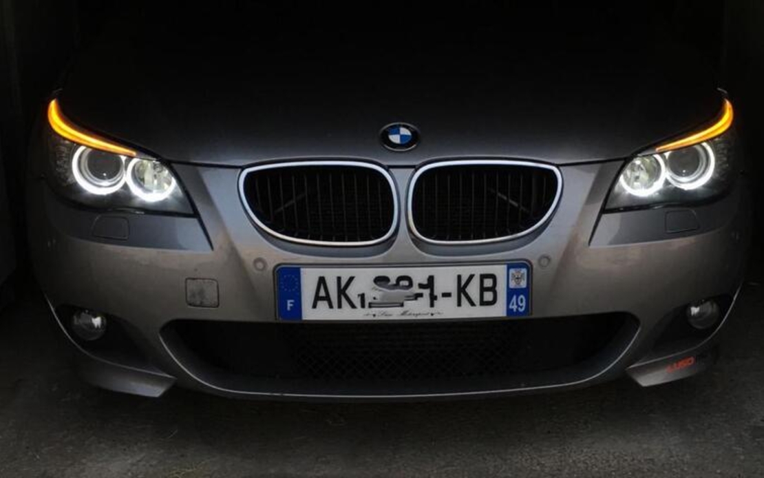 Бели крушки за ангелски очи за BMW E60 E61 E65 E53