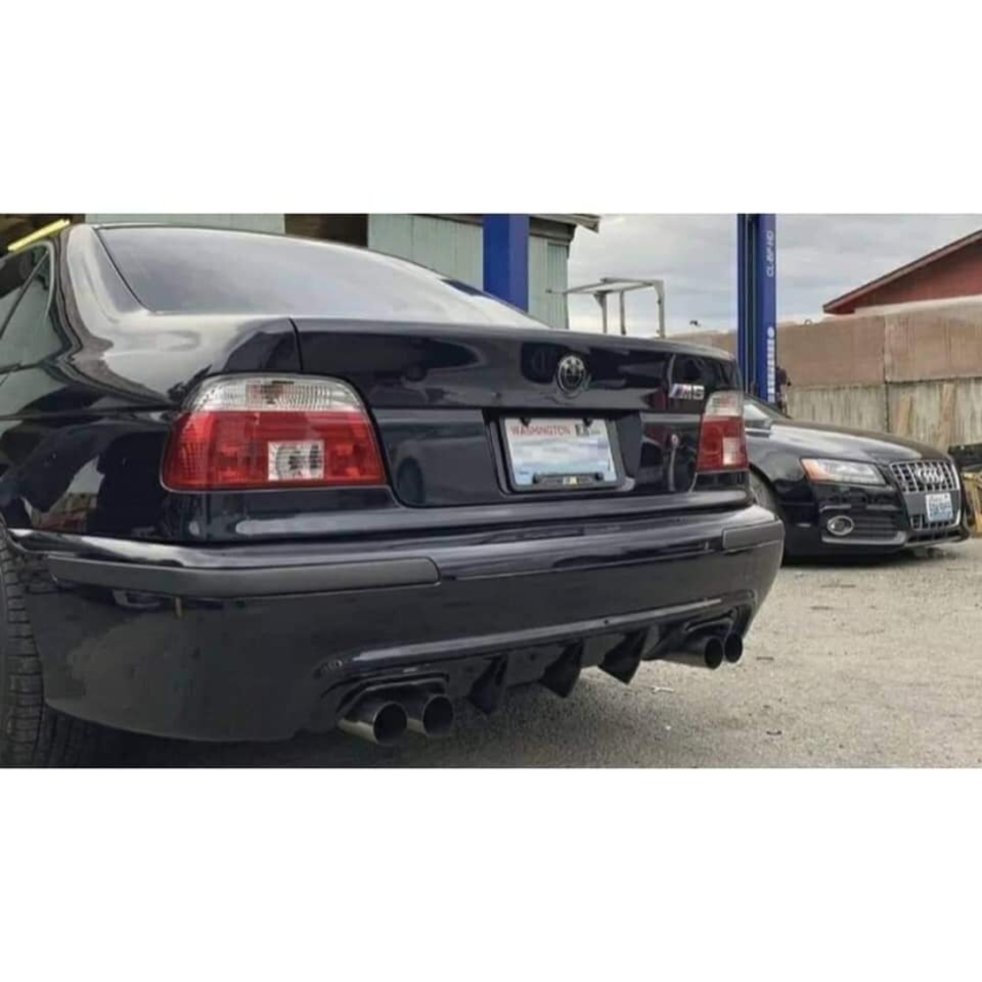 Двоен Оребрен Дифузьор за BMW E39