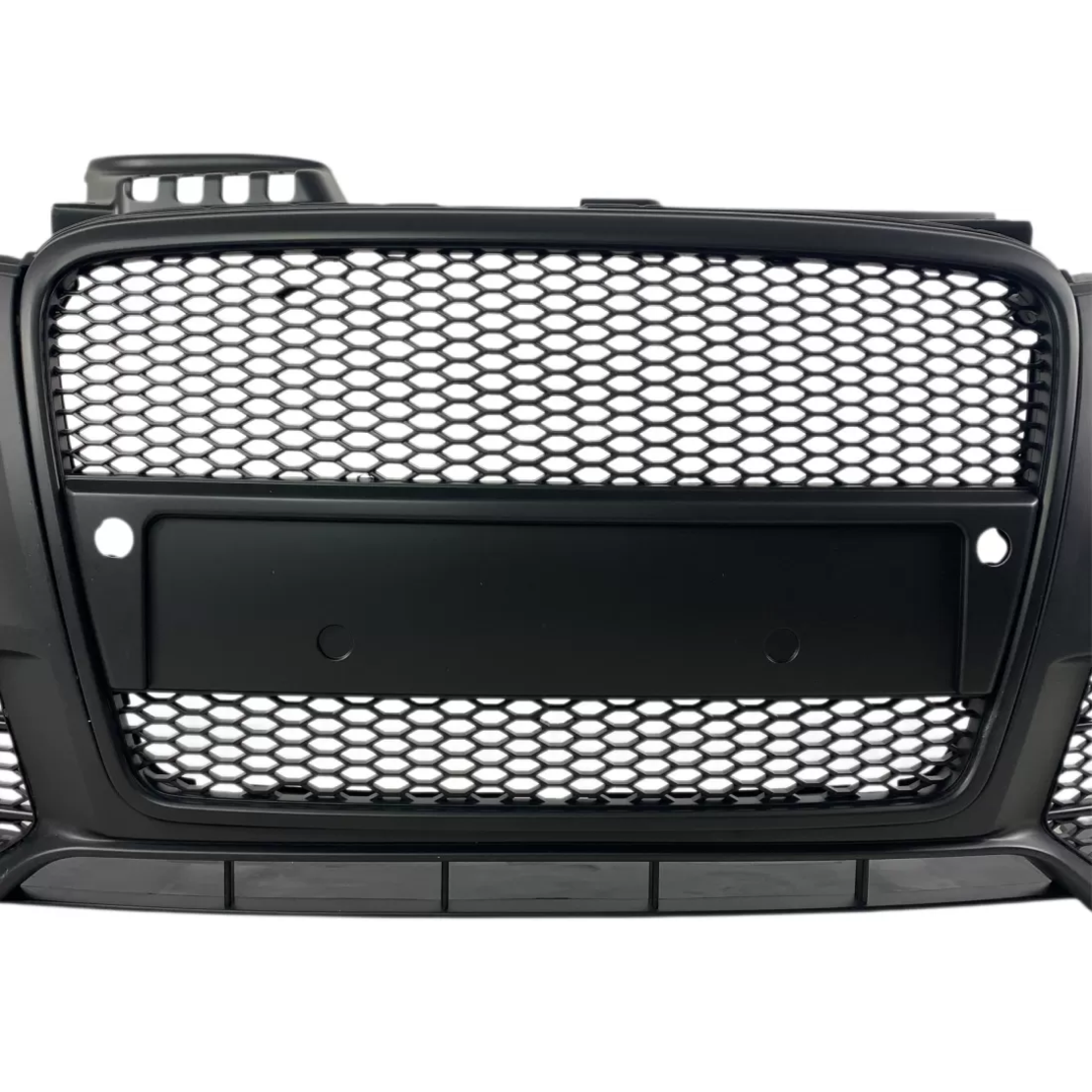 Предна броня за Audi A4 B7 8E (2004-2008) - S-Line Design с черна решетка с отвори за парктроник