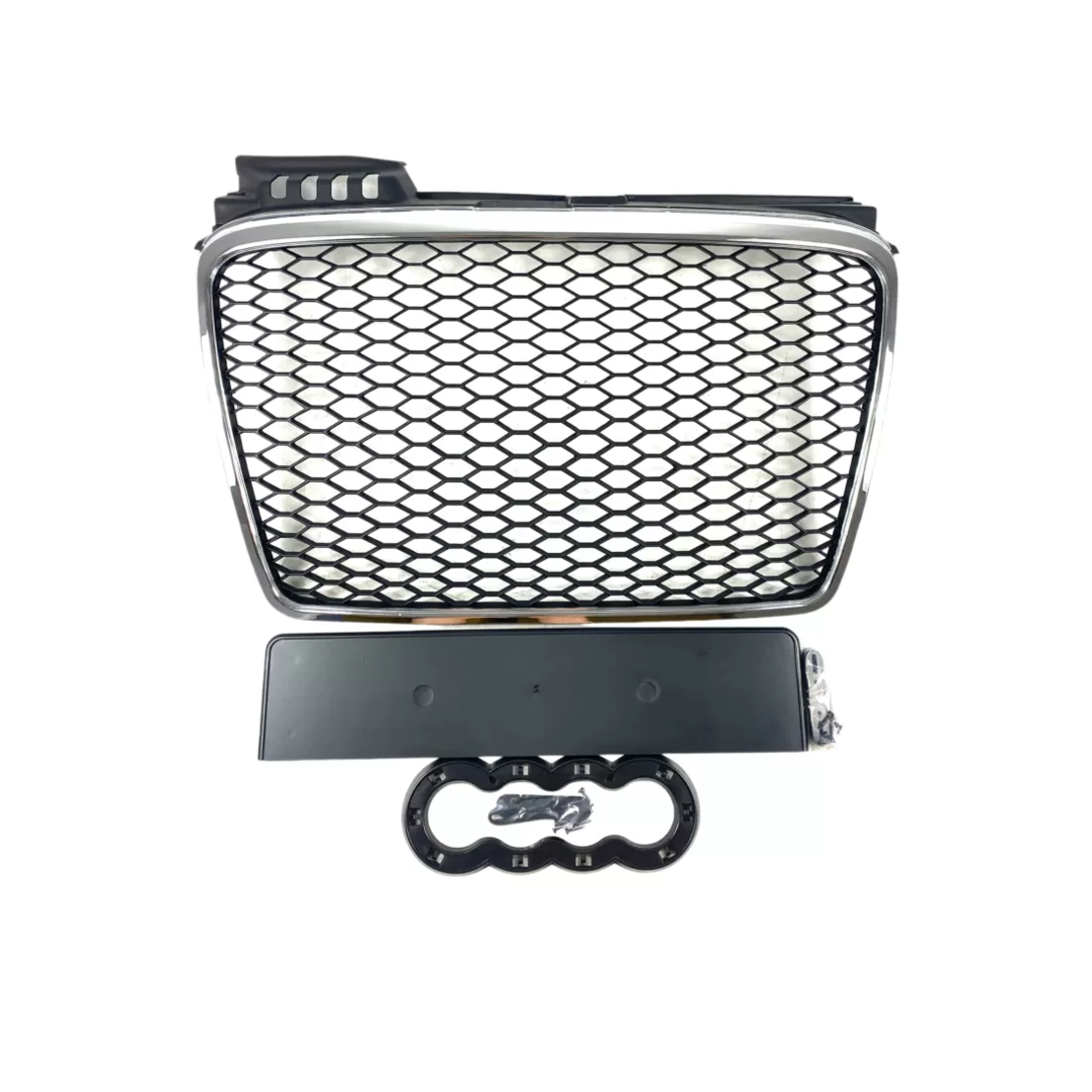 Решетка без емблема за Audi A4 B7 (2004-2007) - RS Look с хром рамка
